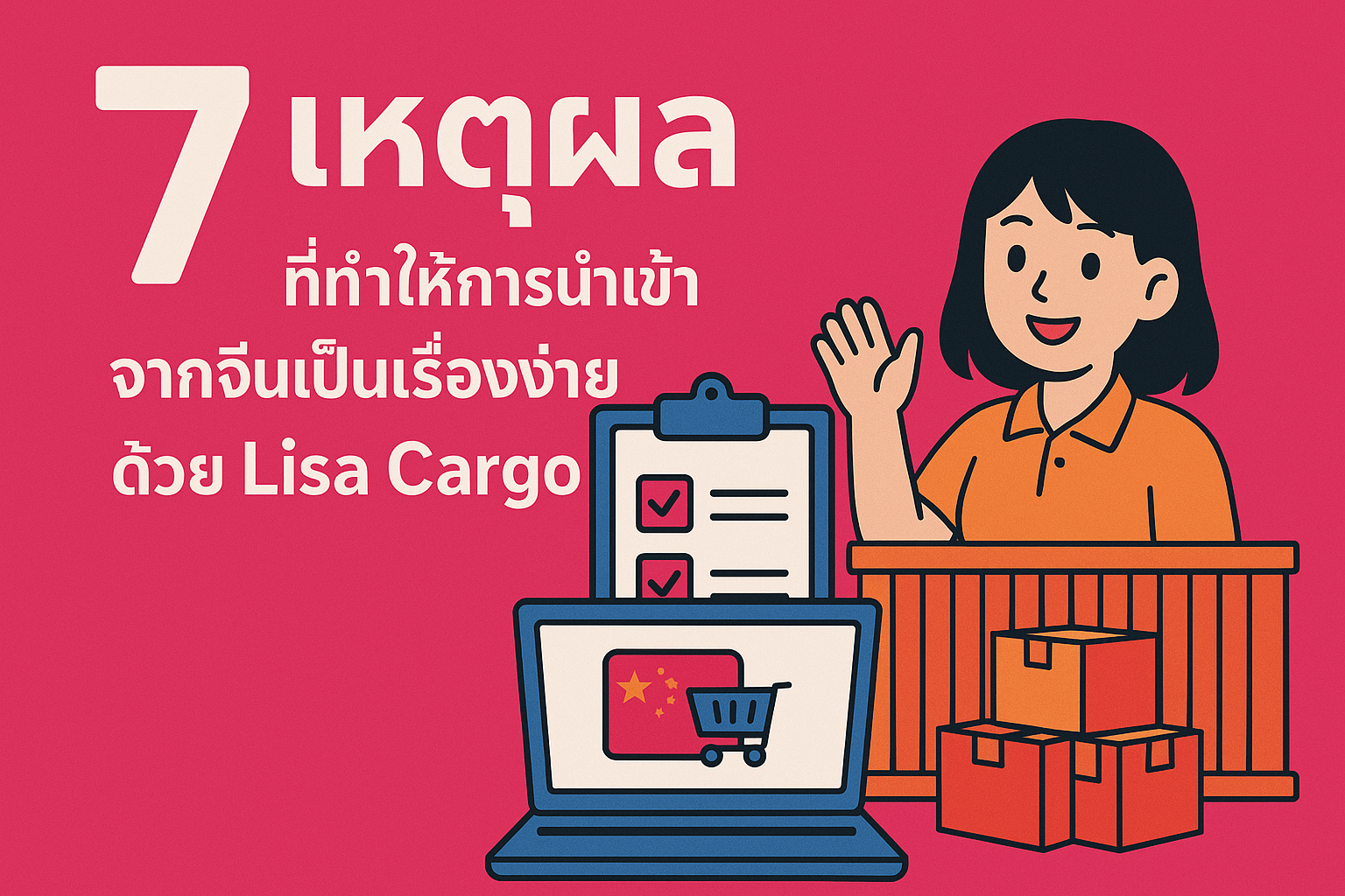 7 เหตุผลที่ทำให้การนำเข้าสินค้าจากจีนเป็นเรื่องง่ายด้วย Lisa Cargo